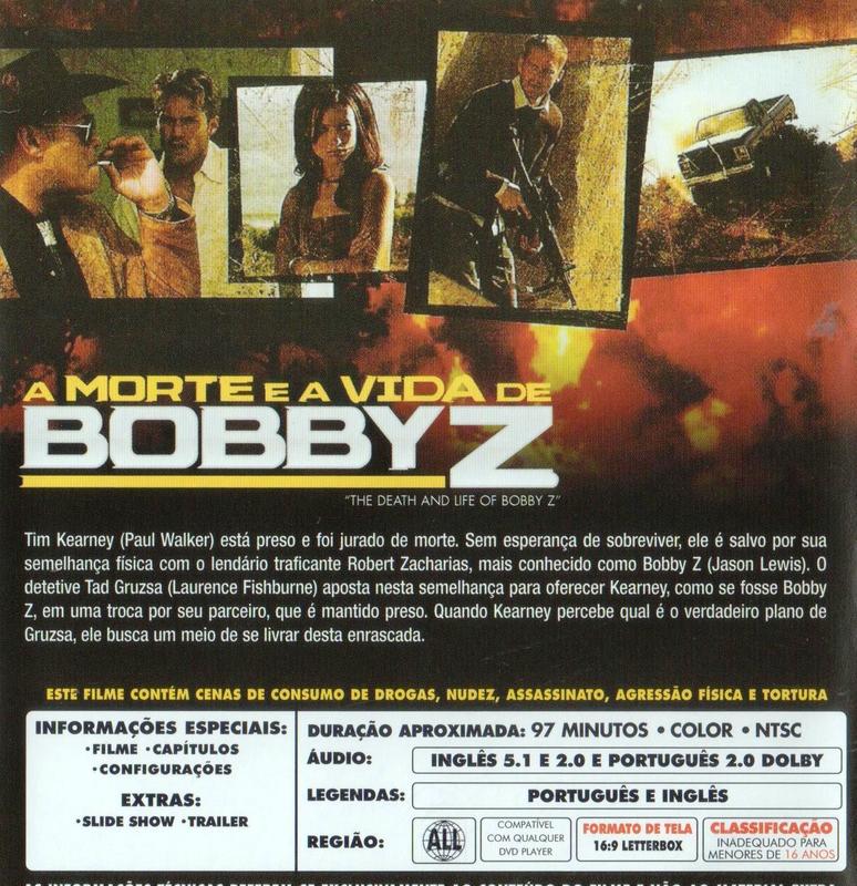 DVD A Morte e a Vida de Bobby Z - Paul Walker - Imagem